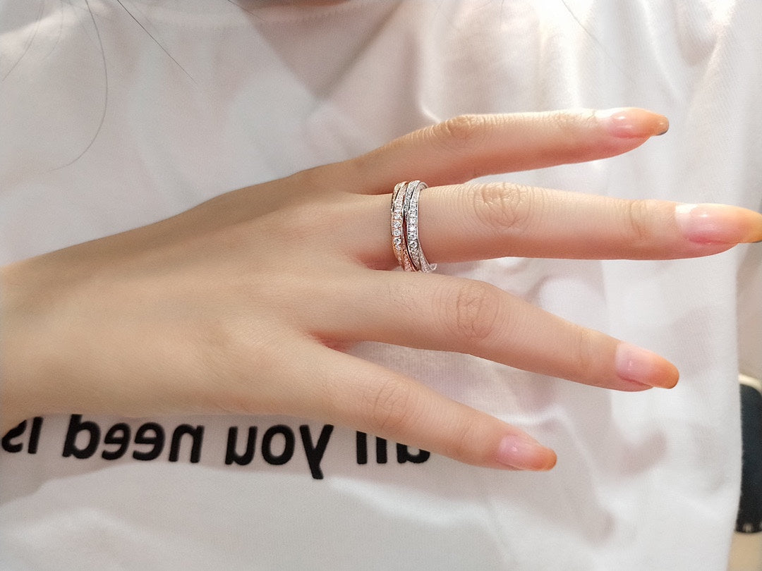 [Clover Jewelry]SPIRAL DIAMOND RING