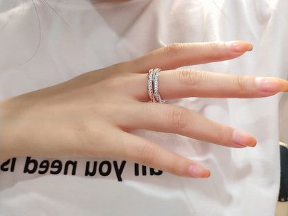 [Clover Jewelry]SPIRAL DIAMOND RING