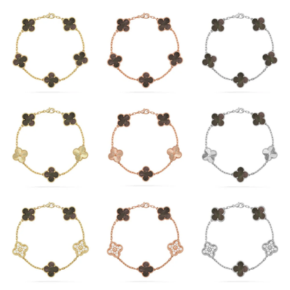[⭐Clover Jewelry] CLOVER 5 MOTIF GRAY MOP BRACELET COLLECTION