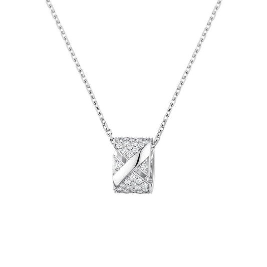 [⭐Clover Jewelry]LIENS EVIDENCE DIAMOND PAVED NECKLACE