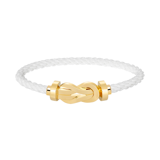 [⭐Clover Jewelry]CHANCE LARGE 8 FIGURE BUCKLE NO DIAMOND BRACELET GOLD