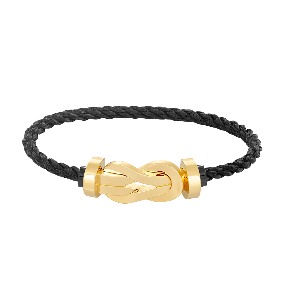 [⭐Clover Jewelry]CHANCE LARGE 8 FIGURE BUCKLE NO DIAMOND BRACELET GOLD