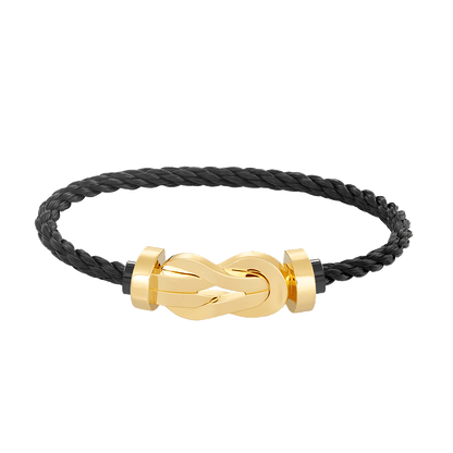 [⭐Clover Jewelry]CHANCE LARGE 8 FIGURE BUCKLE NO DIAMOND BRACELET GOLD