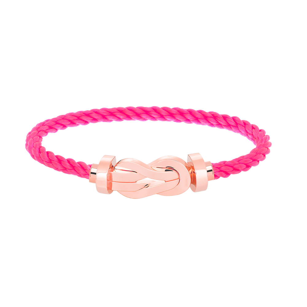 [⭐Clover Jewelry]CHANCE LARGE 8 FIGURE BUCKLE NO DIAMOND BRACELET ROSE GOLD