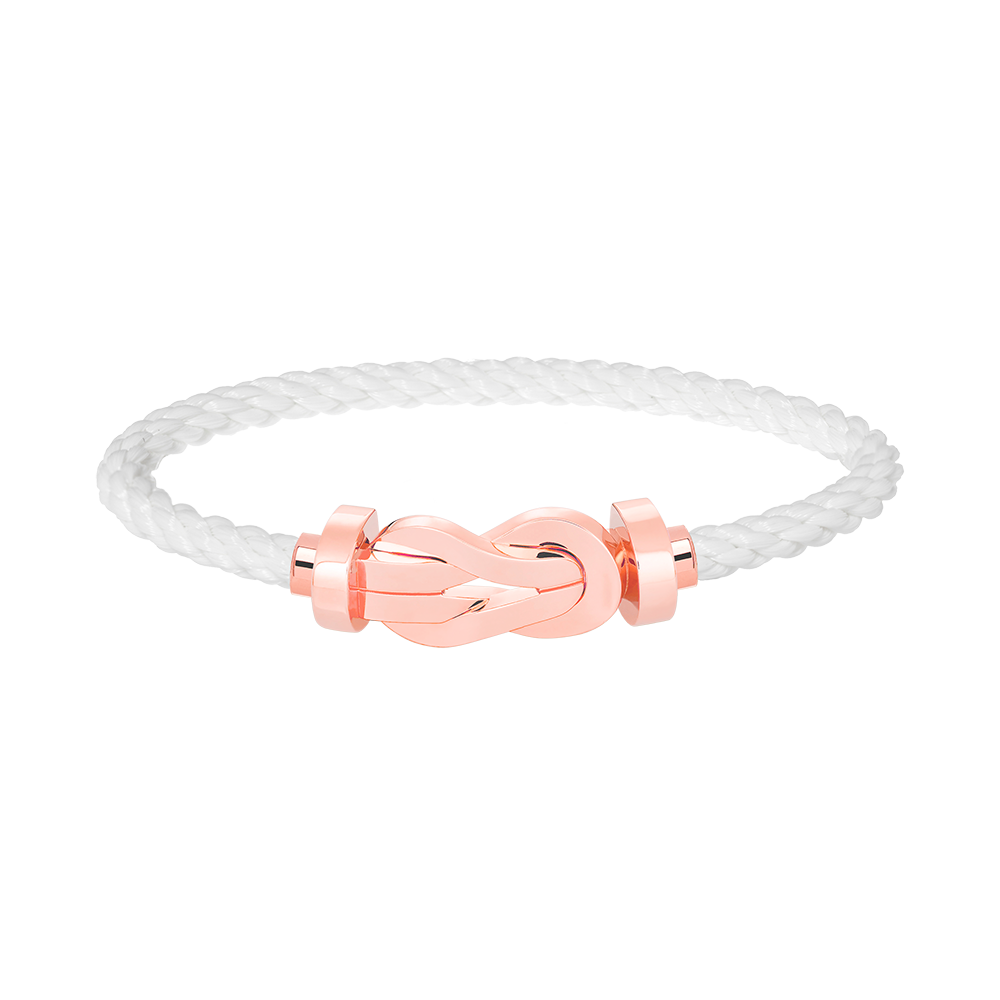 [⭐Clover Jewelry]CHANCE LARGE 8 FIGURE BUCKLE NO DIAMOND BRACELET ROSE GOLD