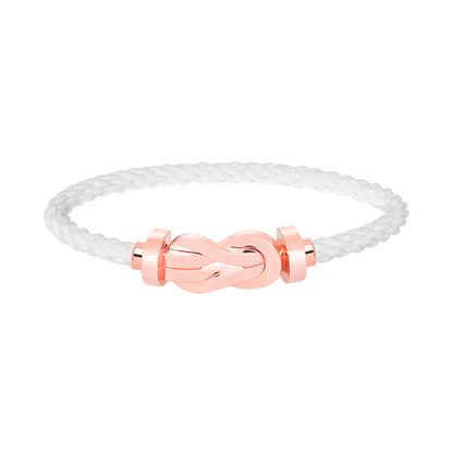 [⭐Clover Jewelry]CHANCE LARGE 8 FIGURE BUCKLE NO DIAMOND BRACELET ROSE GOLD