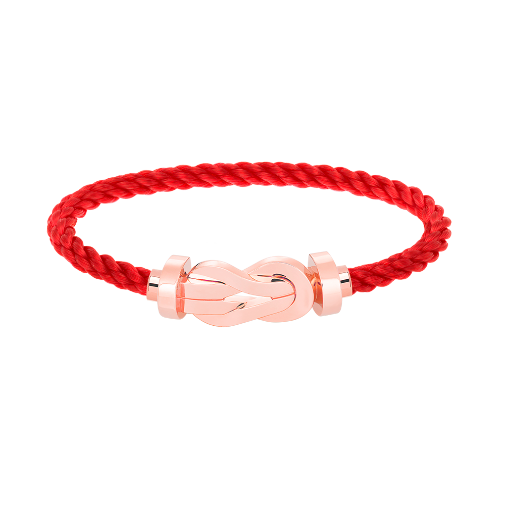 [⭐Clover Jewelry]CHANCE LARGE 8 FIGURE BUCKLE NO DIAMOND BRACELET ROSE GOLD
