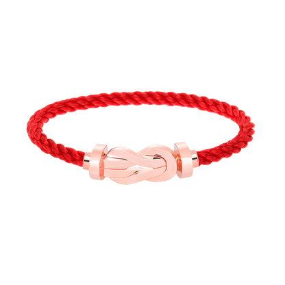 [⭐Clover Jewelry]CHANCE LARGE 8 FIGURE BUCKLE NO DIAMOND BRACELET ROSE GOLD