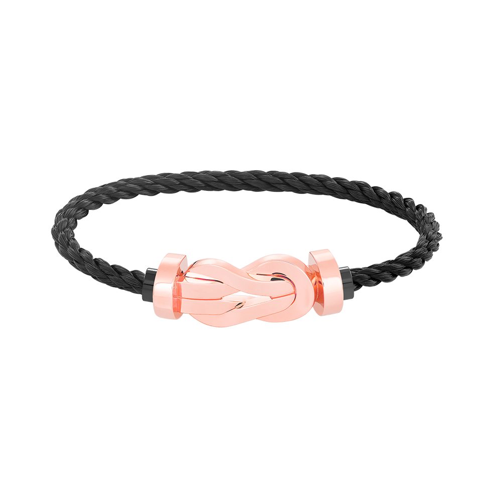 [⭐Clover Jewelry]CHANCE LARGE 8 FIGURE BUCKLE NO DIAMOND BRACELET ROSE GOLD