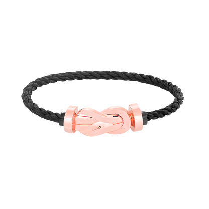 [⭐Clover Jewelry]CHANCE LARGE 8 FIGURE BUCKLE NO DIAMOND BRACELET ROSE GOLD