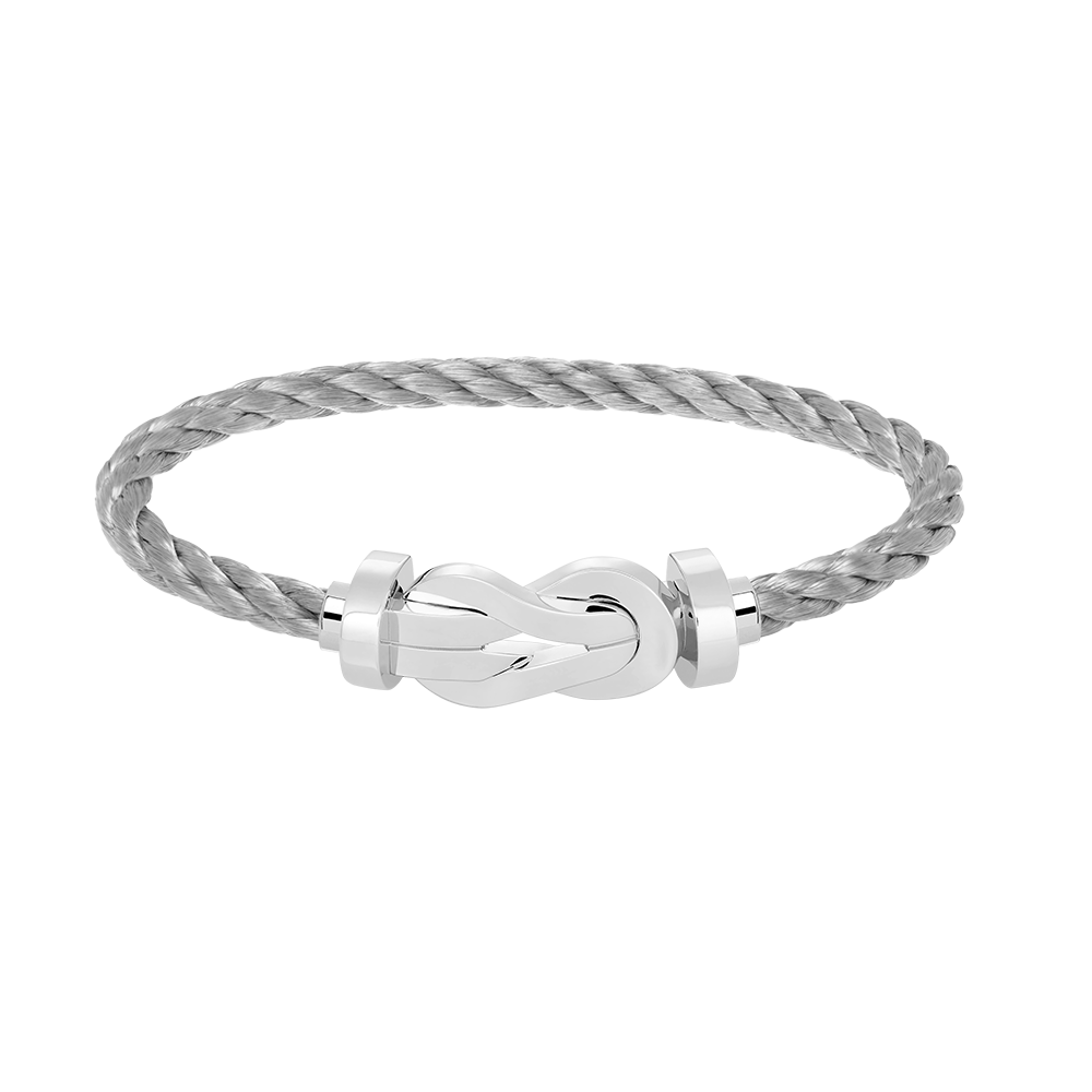 [⭐Clover Jewelry]CHANCE LARGE 8 FIGURE BUCKLE NO DIAMOND BRACELET SILVER