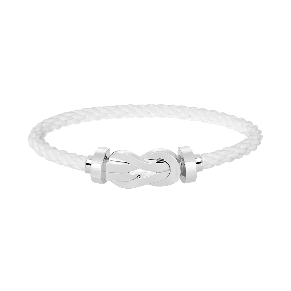 [⭐Clover Jewelry]CHANCE LARGE 8 FIGURE BUCKLE NO DIAMOND BRACELET SILVER