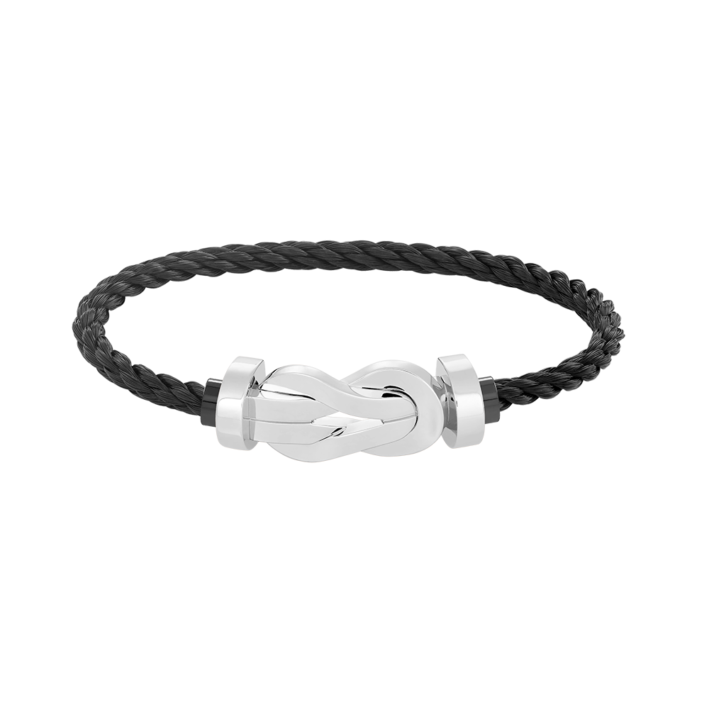 [⭐Clover Jewelry]CHANCE LARGE 8 FIGURE BUCKLE NO DIAMOND BRACELET SILVER