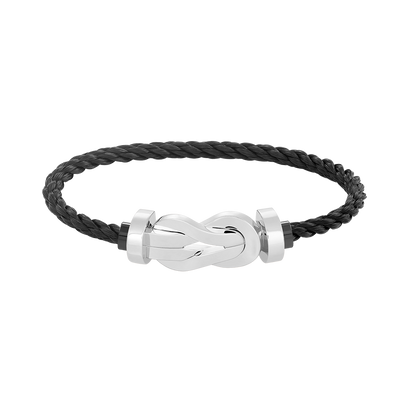 [⭐Clover Jewelry]CHANCE LARGE 8 FIGURE BUCKLE NO DIAMOND BRACELET SILVER