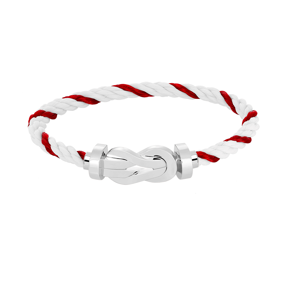 [⭐Clover Jewelry]CHANCE LARGE 8 FIGURE BUCKLE NO DIAMOND BRACELET SILVER