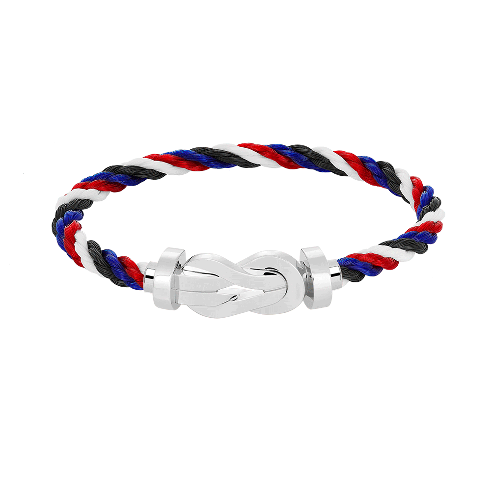 [⭐Clover Jewelry]CHANCE LARGE 8 FIGURE BUCKLE NO DIAMOND BRACELET SILVER