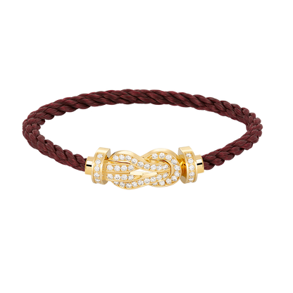 [⭐Clover Jewelry]CHANCE LARGE 8 FIGURE BUCKLE FULLDIAMOND BRACELET GOLD