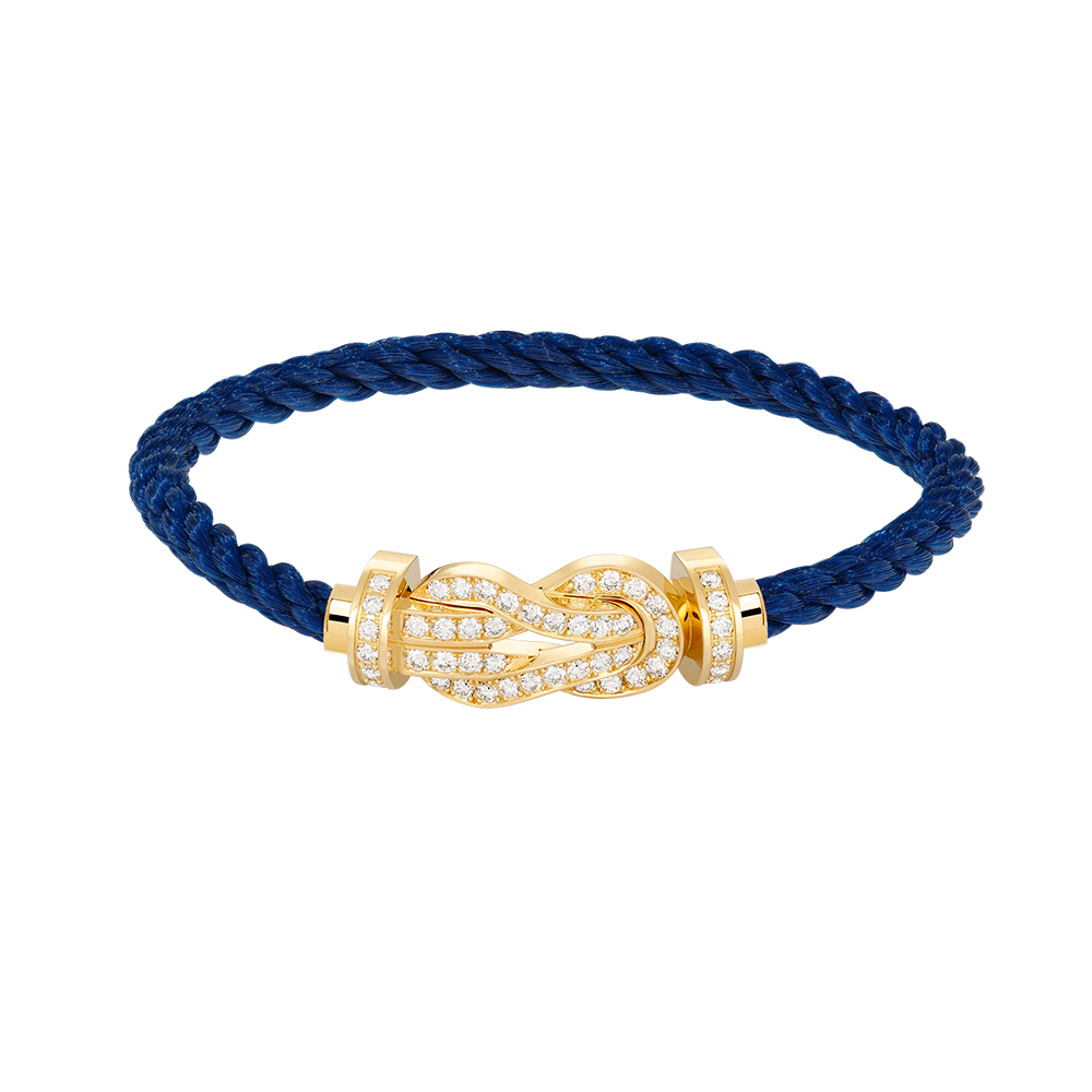 [⭐Clover Jewelry]CHANCE LARGE 8 FIGURE BUCKLE FULLDIAMOND BRACELET GOLD