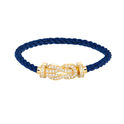[⭐Clover Jewelry]CHANCE LARGE 8 FIGURE BUCKLE FULLDIAMOND BRACELET GOLD