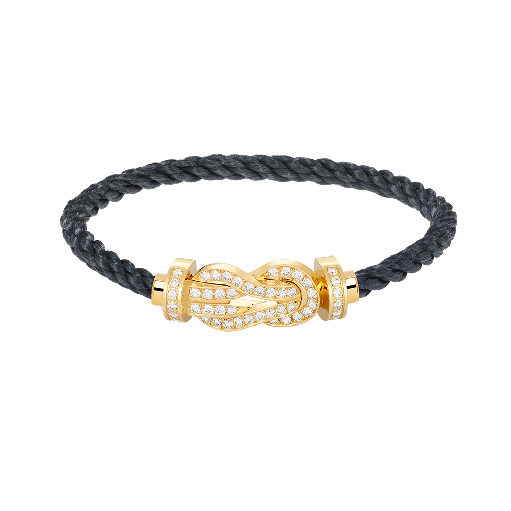 [⭐Clover Jewelry]CHANCE LARGE 8 FIGURE BUCKLE FULLDIAMOND BRACELET GOLD