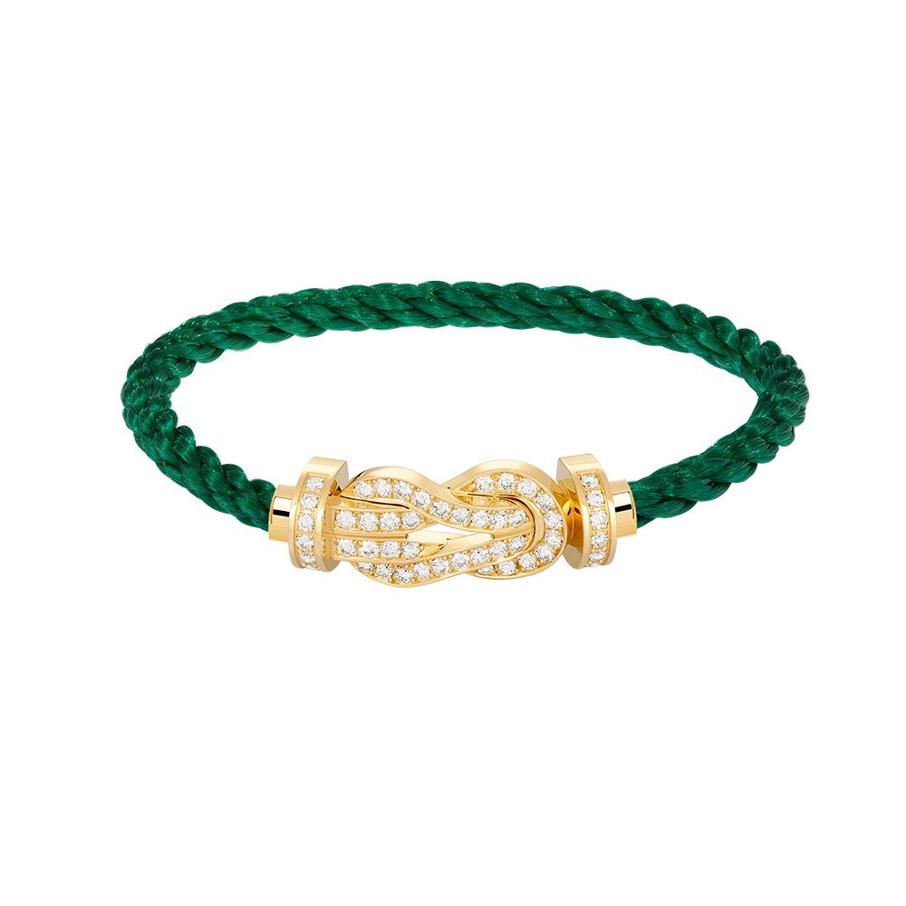 [⭐Clover Jewelry]CHANCE LARGE 8 FIGURE BUCKLE FULLDIAMOND BRACELET GOLD