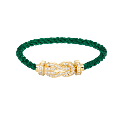 [⭐Clover Jewelry]CHANCE LARGE 8 FIGURE BUCKLE FULLDIAMOND BRACELET GOLD