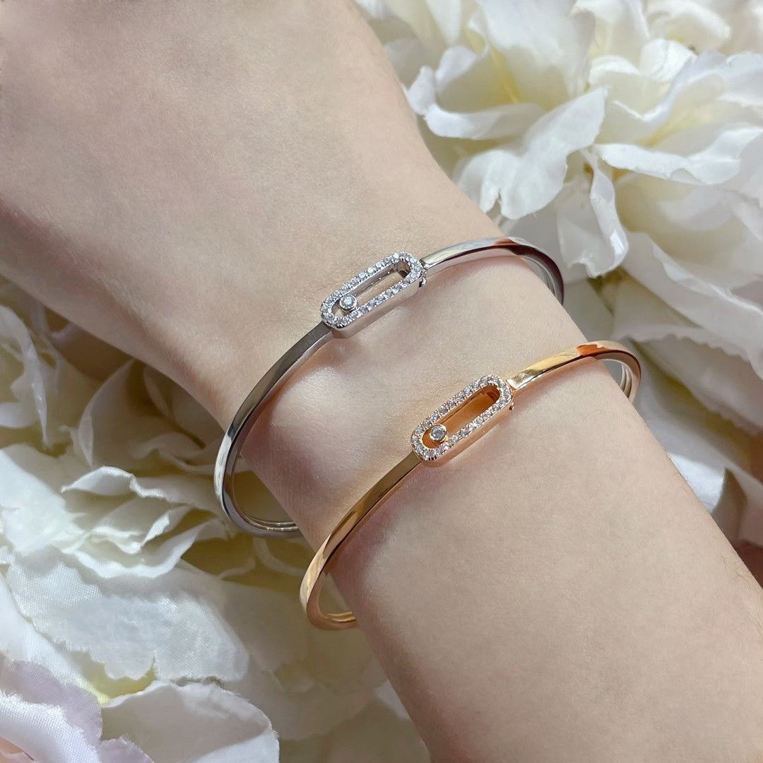 [⭐Clover Jewelry]Move Uno pavé flex bangle medium