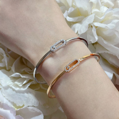 [⭐Clover Jewelry]Move Uno pavé flex bangle medium