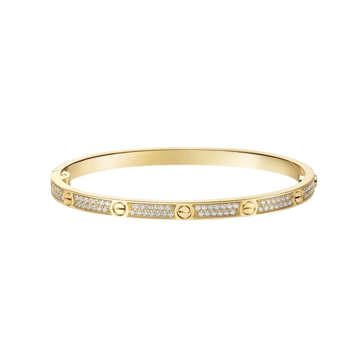 [⭐Clover Jewelry]LOVE BRACELET 3.65MM DIAMOND-PAVED