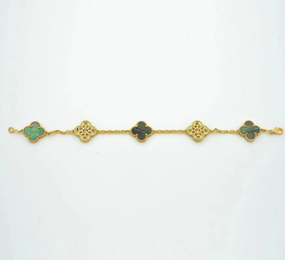 [⭐Clover Jewelry] CLOVER 5 MOTIF GRAY MOP BRACELET COLLECTION