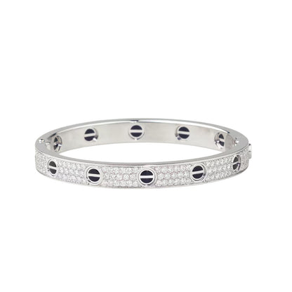 [⭐Clover Jewelry]LOVE BRACELET 6.1MM DIAMOND-PAVED CERAMIC