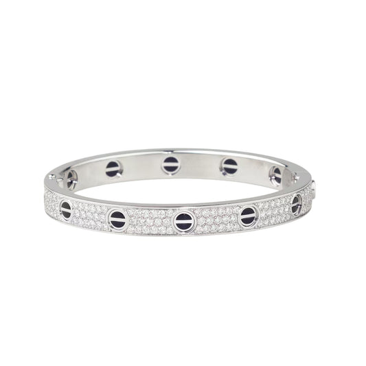 [⭐Clover Jewelry]LOVE BRACELET 6.1MM DIAMOND-PAVED CERAMIC