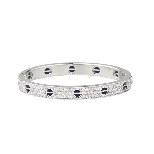 [⭐Clover Jewelry]LOVE BRACELET 6.1MM DIAMOND-PAVED CERAMIC