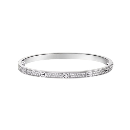 [⭐Clover Jewelry]LOVE BRACELET 3.65MM DIAMOND-PAVED
