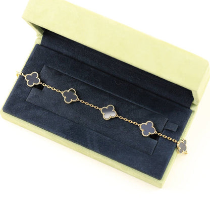 [⭐Clover Jewelry] CLOVER 5 MOTIF ONYXS BRACELET COLLECTION