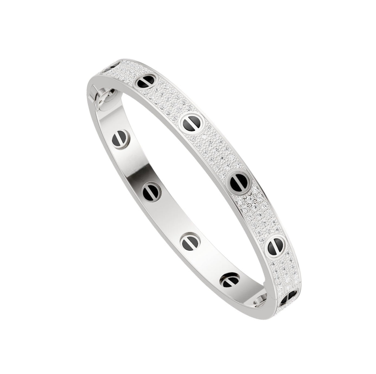 [⭐Clover Jewelry]LOVE BRACELET 6.1MM DIAMOND-PAVED CERAMIC
