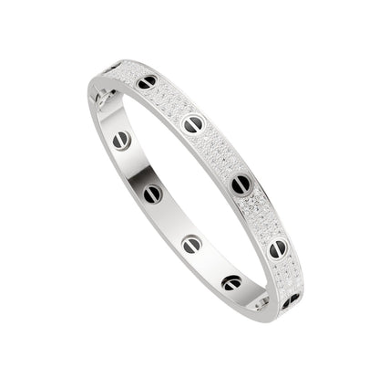 [⭐Clover Jewelry]LOVE BRACELET 6.1MM DIAMOND-PAVED CERAMIC