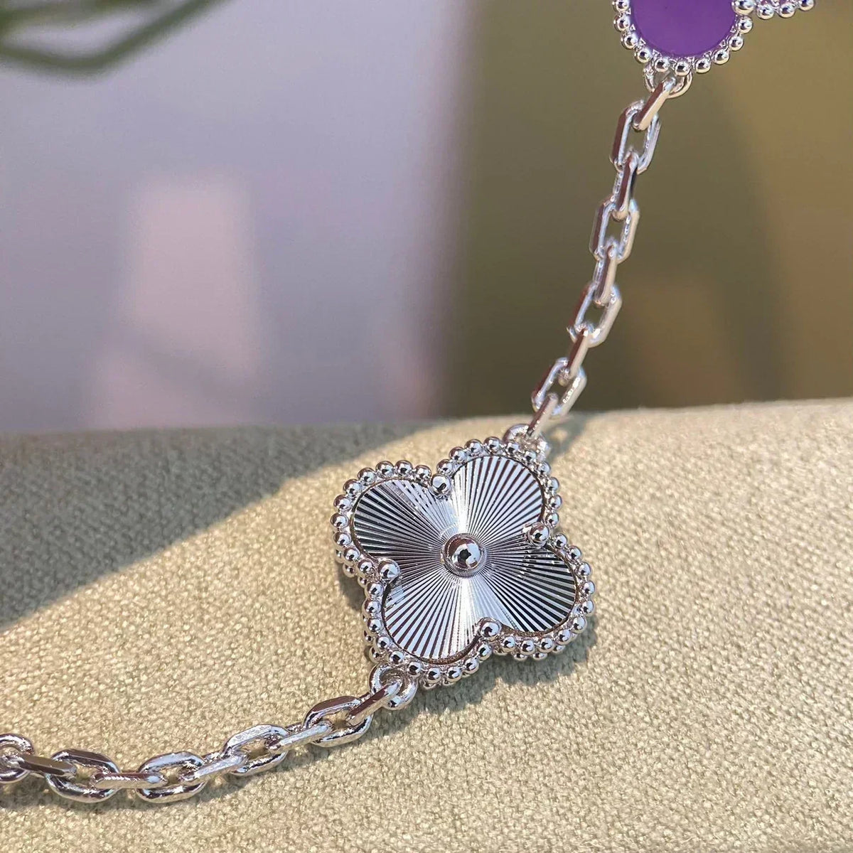 [⭐Clover Jewelry] CLOVER 5 MOTIF VIOLET BRACELET COLLECTION
