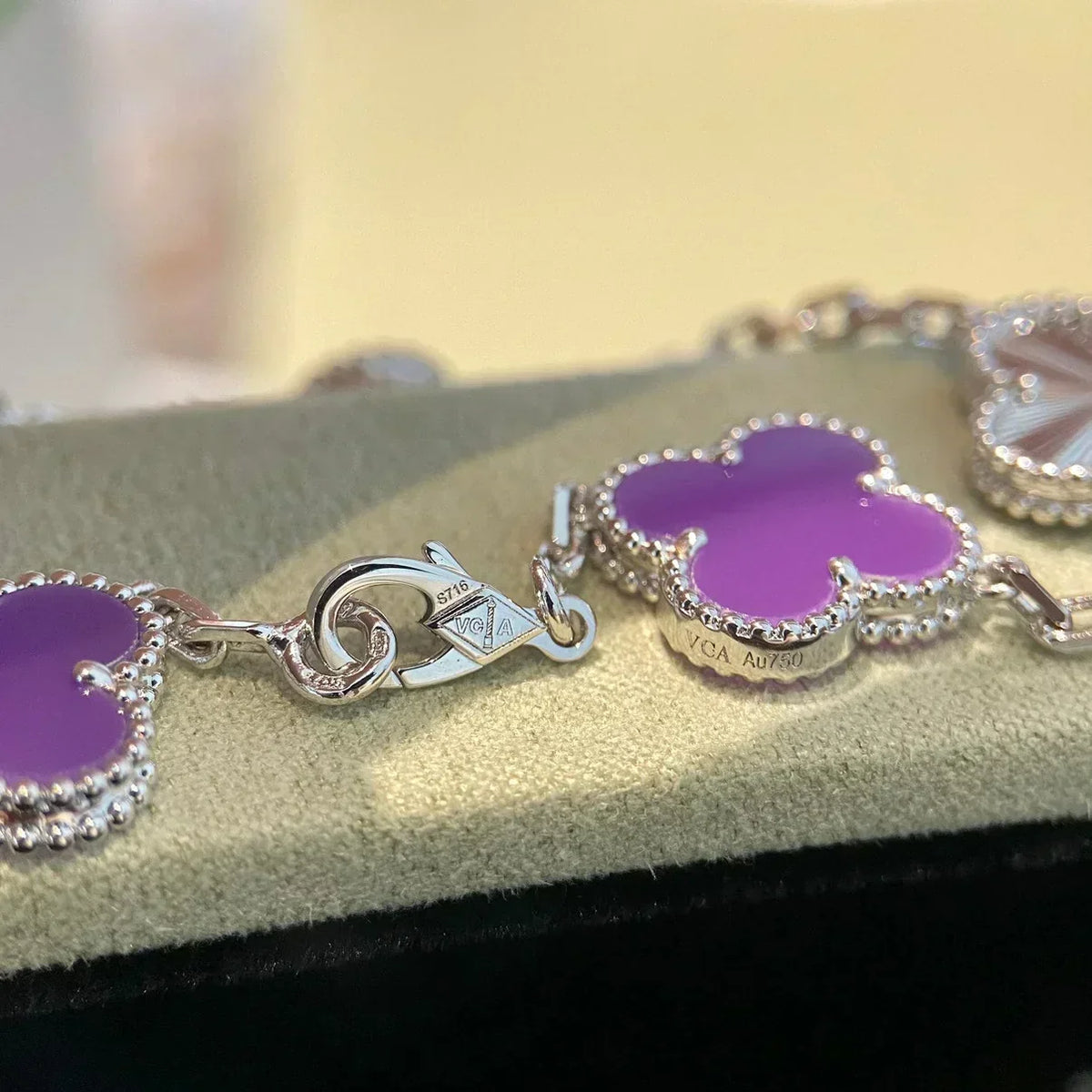 [⭐Clover Jewelry] CLOVER 5 MOTIF VIOLET BRACELET COLLECTION