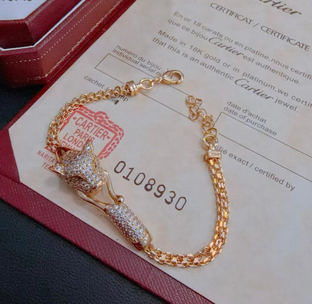 [⭐Clover Jewelry Jewelry] PANTHERE  BRACELET DIAMONDS