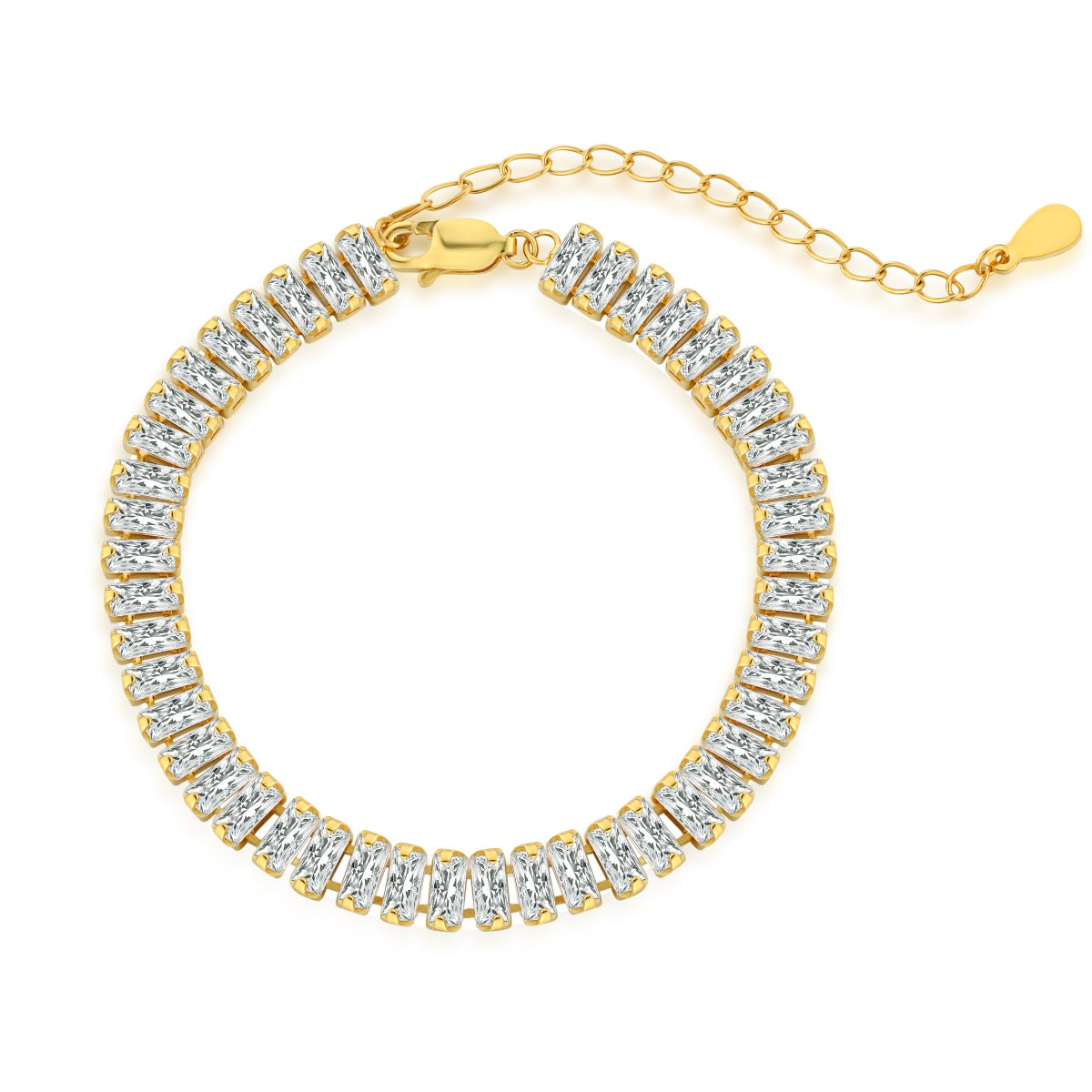 [Clover Jewelry]Exquisite Emerald Cut Daily Bracelet