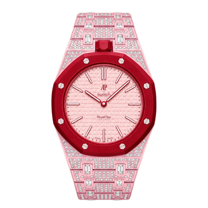 Royal Oak Pop Exclusive Bioceramic Case & Bioceramic Strap Full Diamond