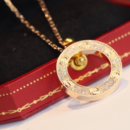 [⭐Clover Jewelry]LOVE NECKLACE ADJUSTABLE ROSE GOLD