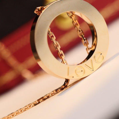 [⭐Clover Jewelry]LOVE NECKLACE ADJUSTABLE ROSE GOLD