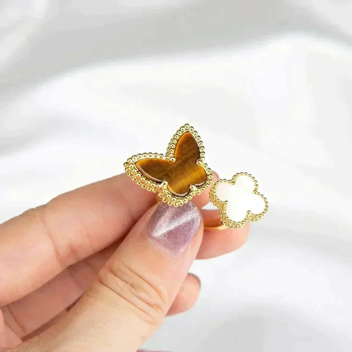 [⭐Clover Jewelry]LUCKY BETWEEN THE FINGER RING