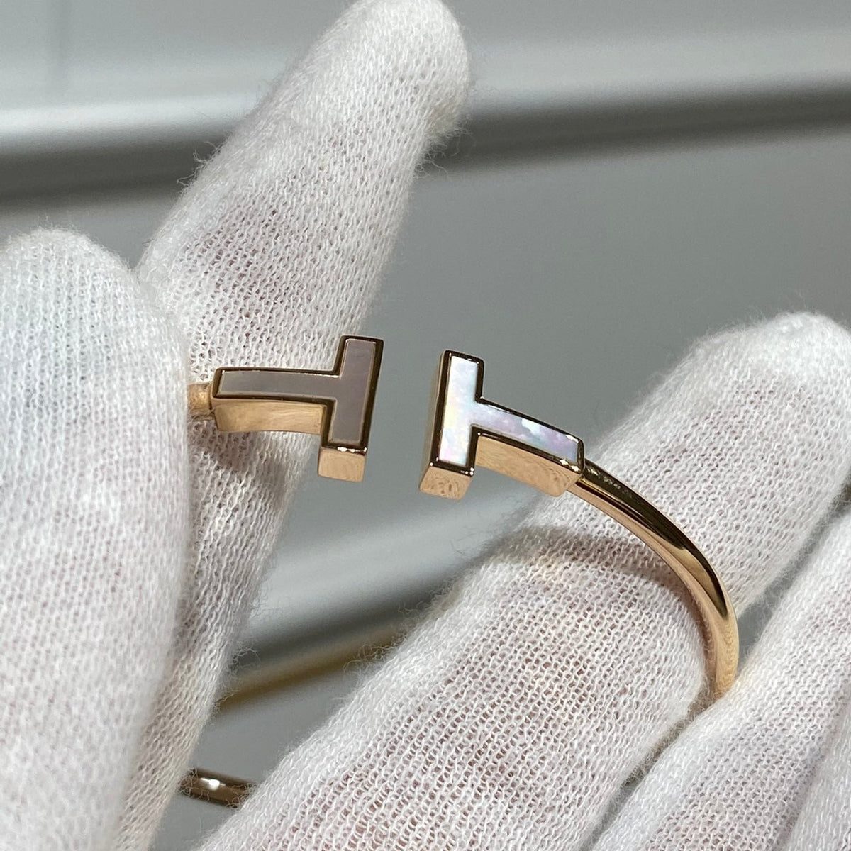 [Clover Jewelry]T BRACELET 1.8MM MOP PINK GOLD