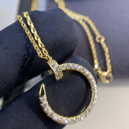 [⭐Clover Jewelry]JUSTE NECKLACE GOLD DIAMONDS
