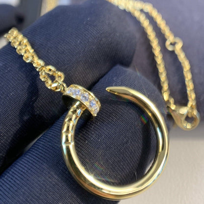 [⭐Clover Jewelry]JUSTE NECKLACE GOLD DIAMONDS