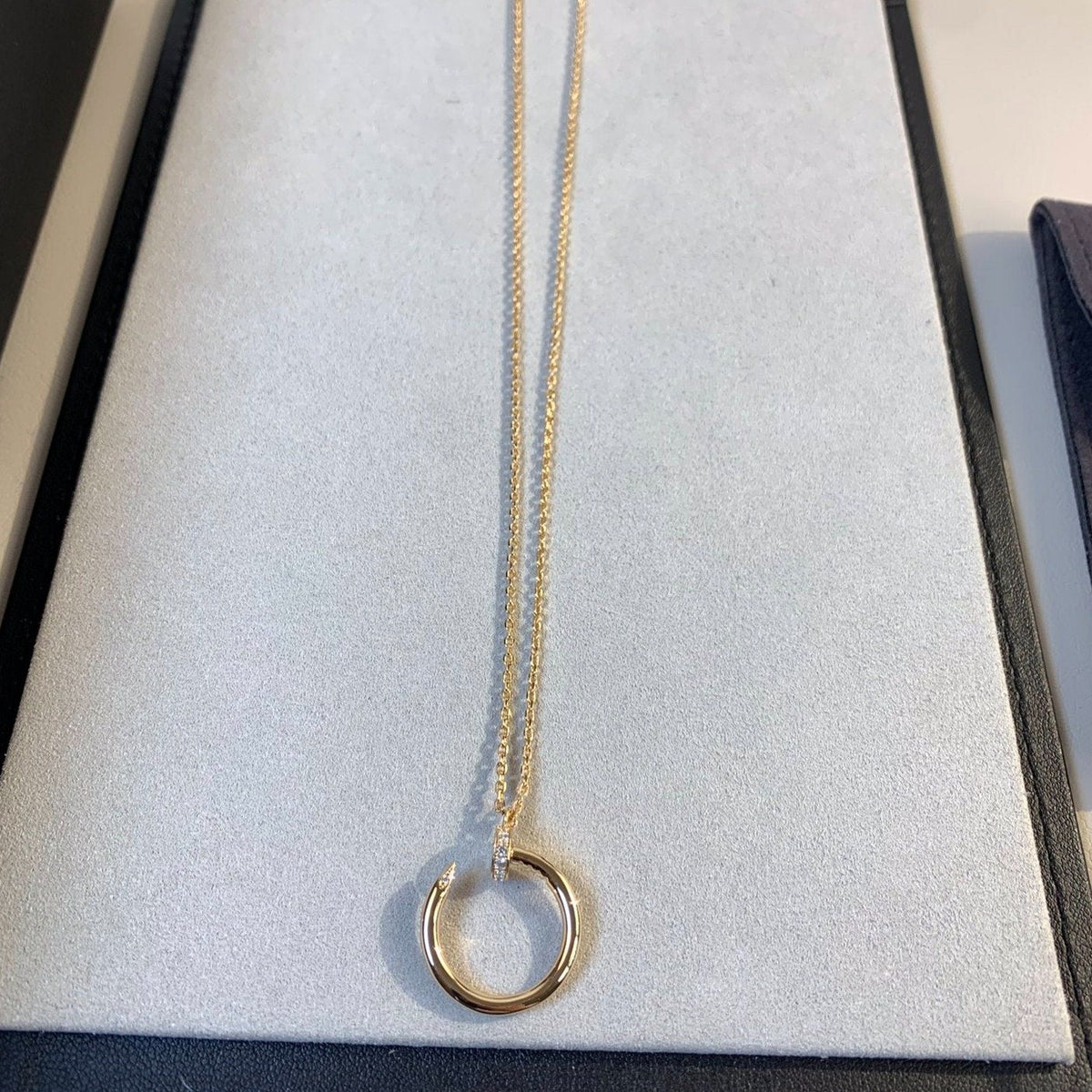 [⭐Clover Jewelry]JUSTE NECKLACE PINK GOLD