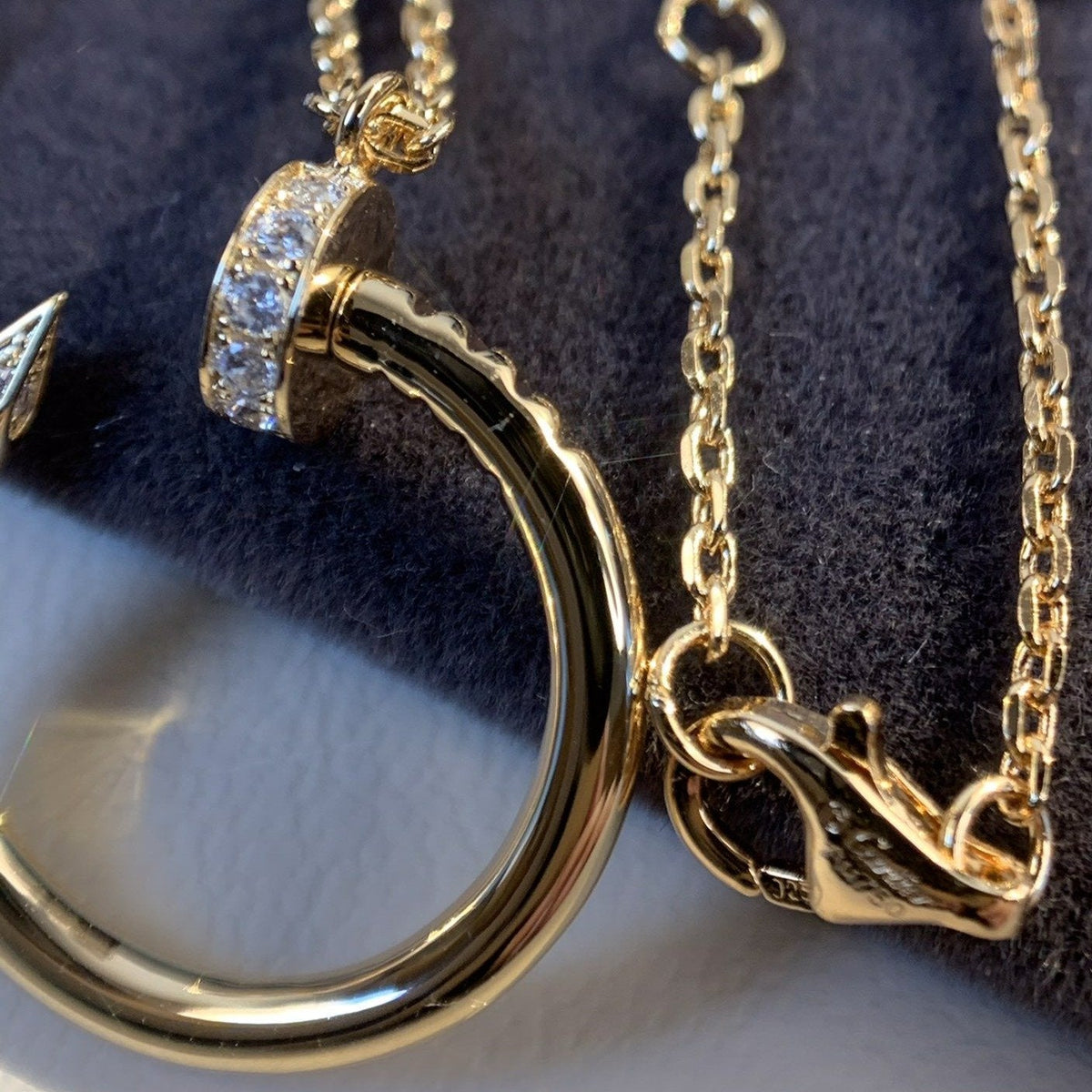[⭐Clover Jewelry]JUSTE NECKLACE PINK GOLD